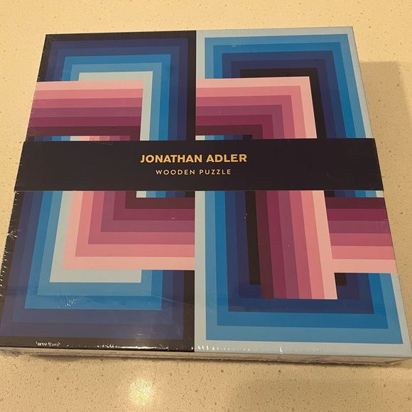 BUNDLE of 3 Jonathan Adler puzzles: 2 Wooden, 1 Regular foil-stamp (Green Tiger) - Picture 6 of 7